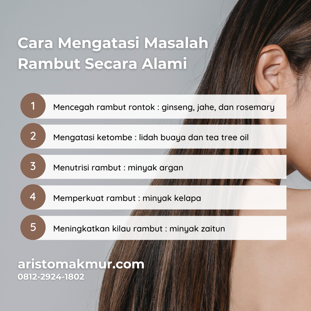 Cara Mengatasi Masalah Rambut Secara Alami