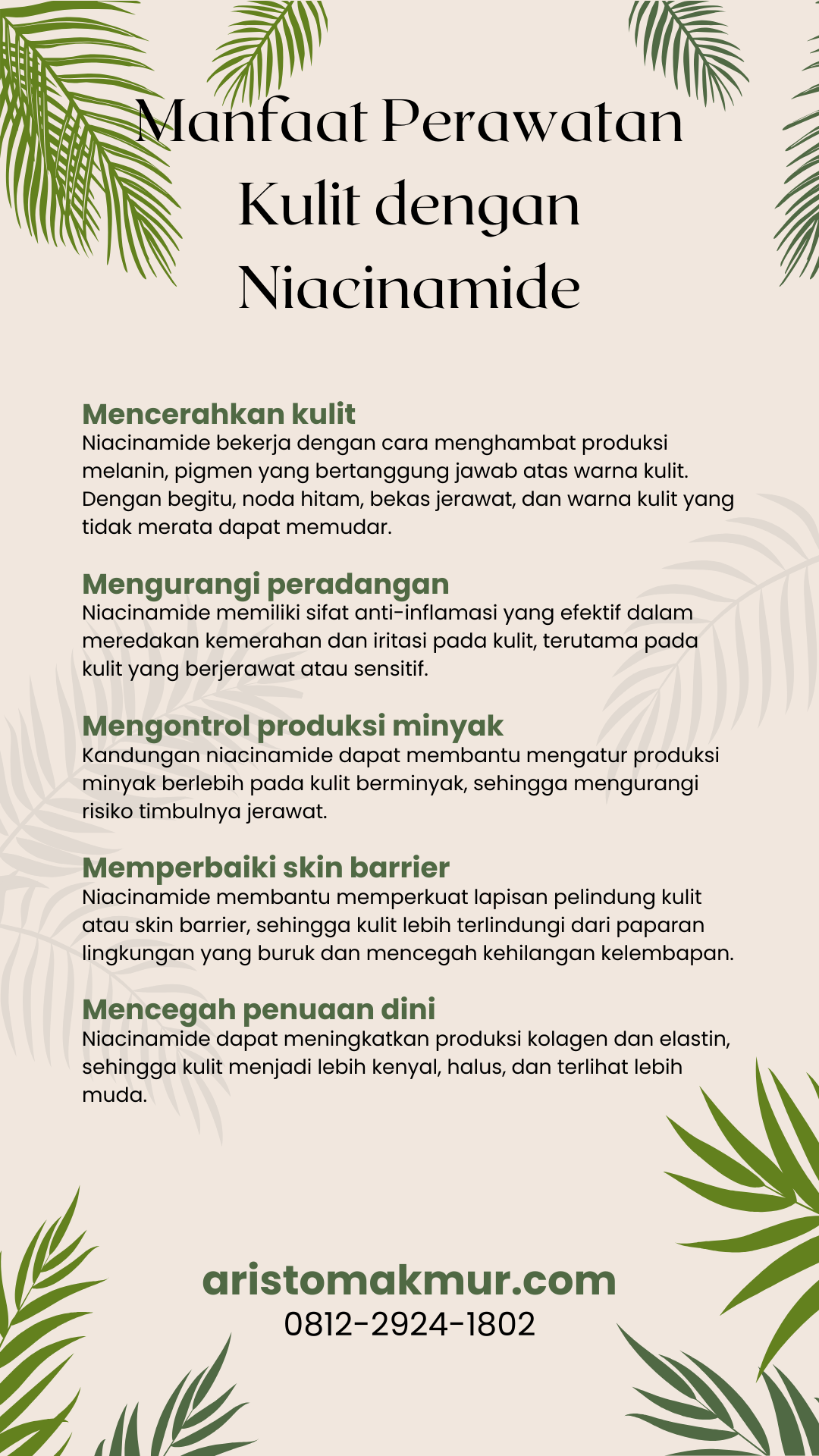 Manfaat Perawatan Kulit Dengan Niacinamide
