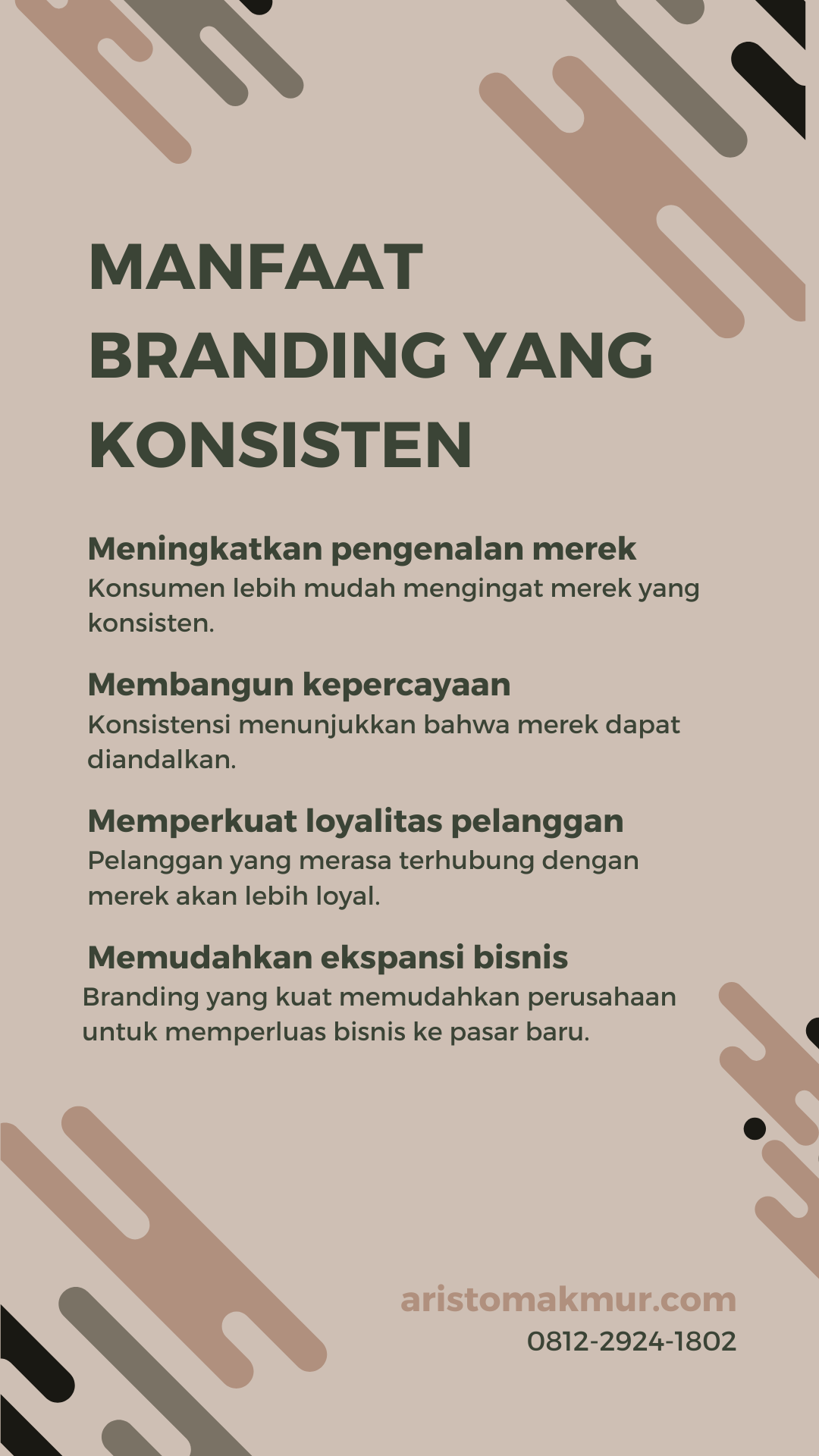 Manfaat Branding Yang Konsisten