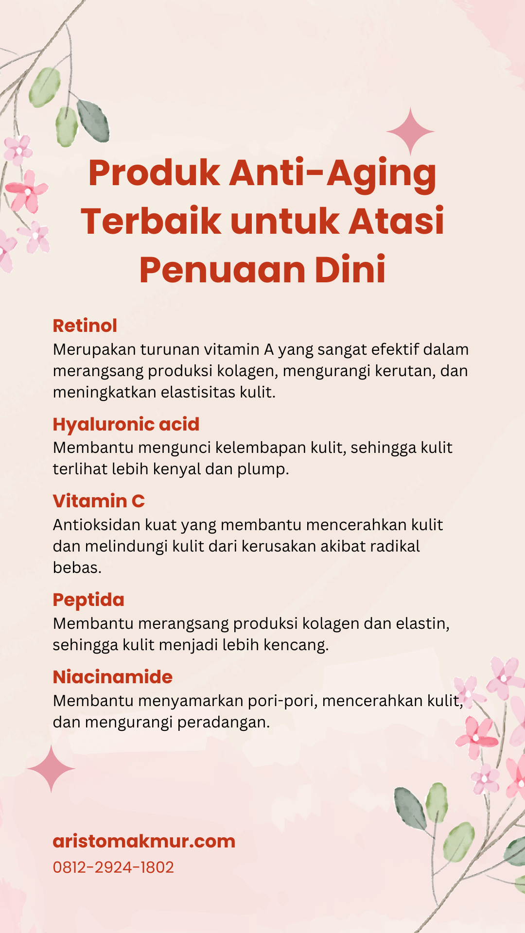 Produk Anti Aging Terbaik Untuk Atasi Penuaan Dini