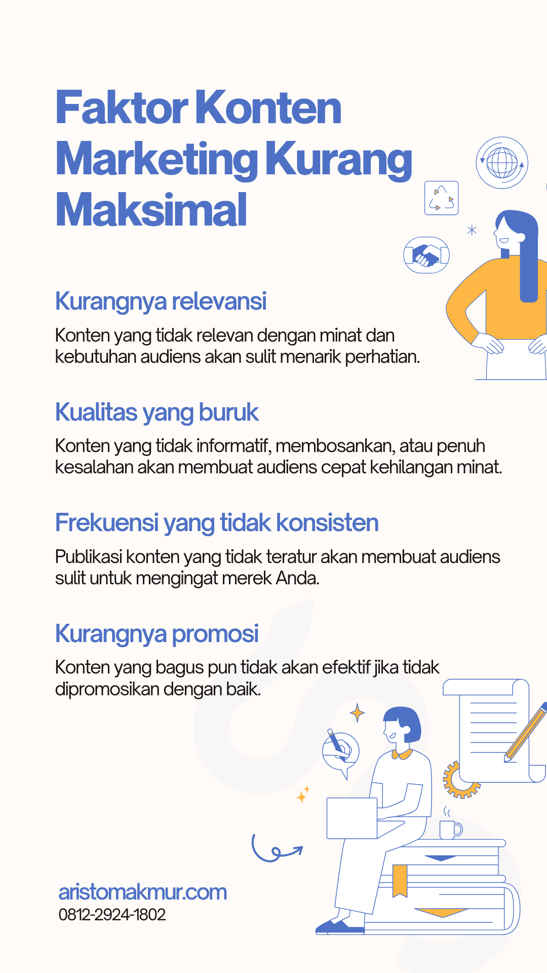 Faktor Konten Marketing Kurang Maksimal