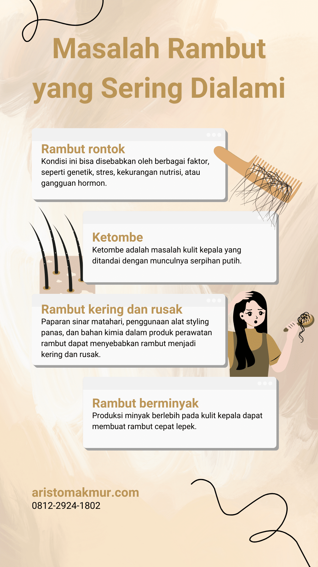 Masalah Rambut Yang Sering Dialami
